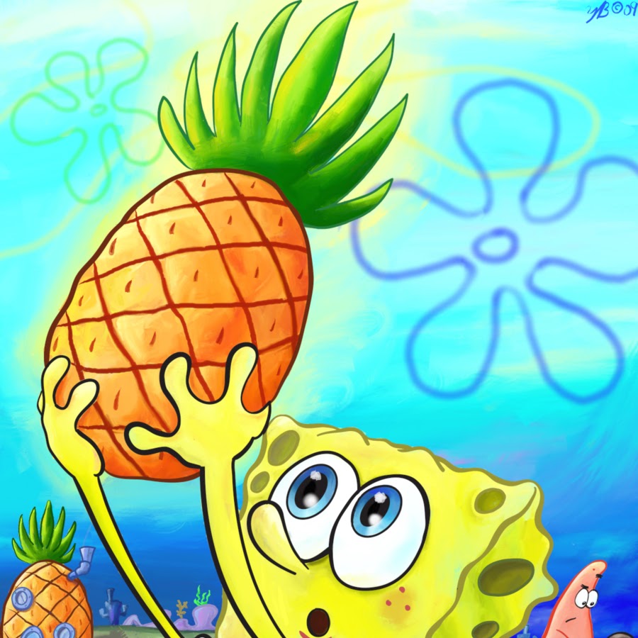 Ананас из спанч боба картинка