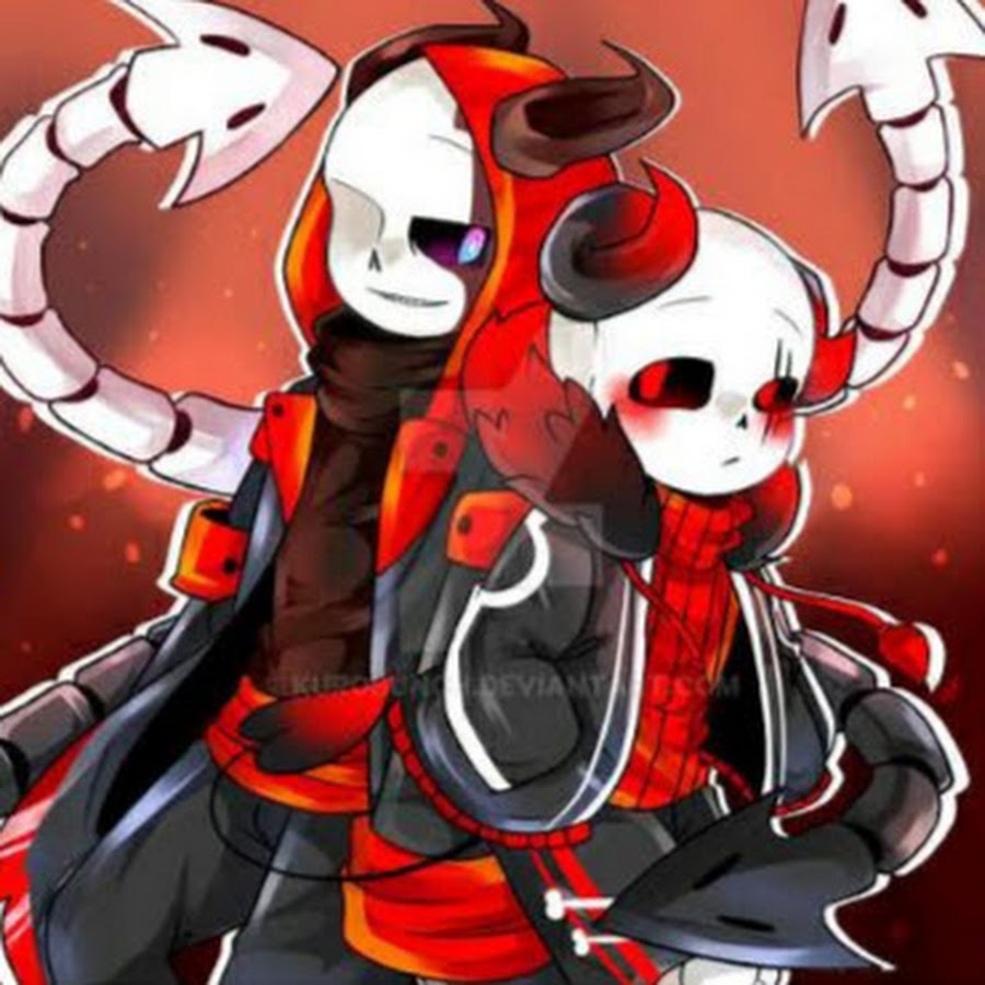 ..."Info= ?× Under!Hell Sans ×* Known as the strongest Monster in his AU...