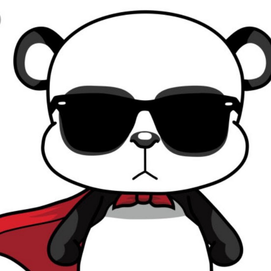 Панда в очках картинка