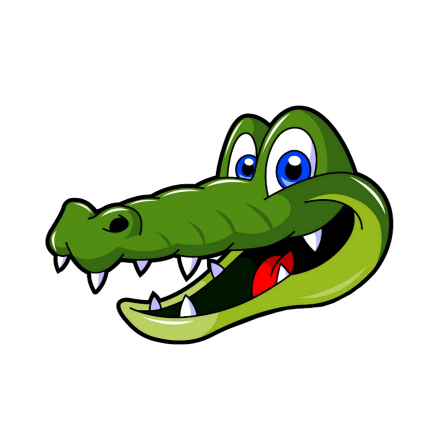 Крокодил с открытой пастью рисунок