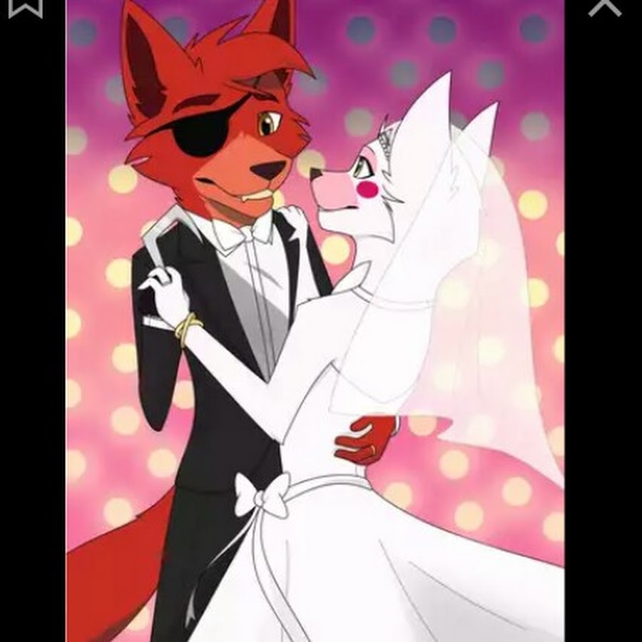 Картинки фокси и мангл целуются