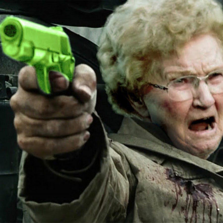 Бабки на стим. Бабушка с пистолетом. Бабулька с пистолетом. Старушка с пистолетом. Бабушка с револьвером.