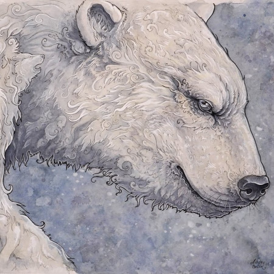 Серый медведь рисунок