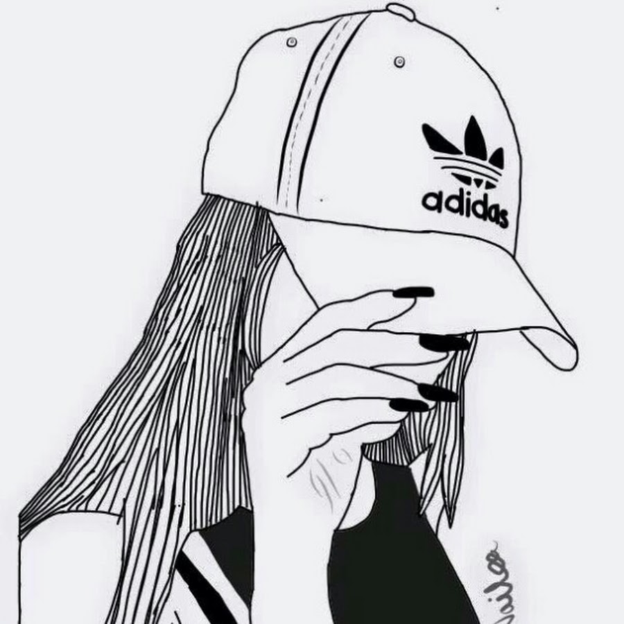Девочка в кепке рисунки