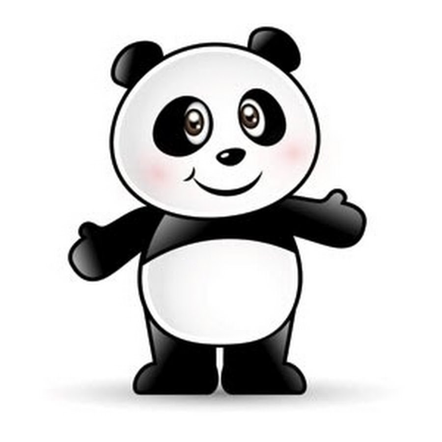 Картинка панды для детей на белом фоне