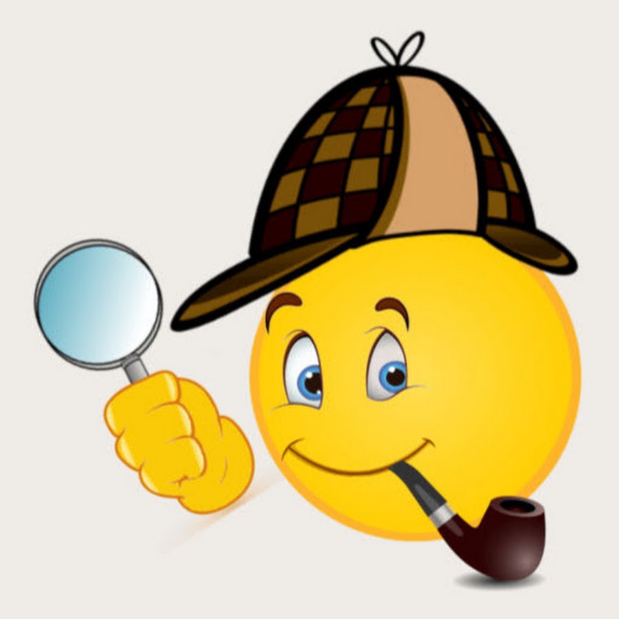 Смайлик с лупой картинки