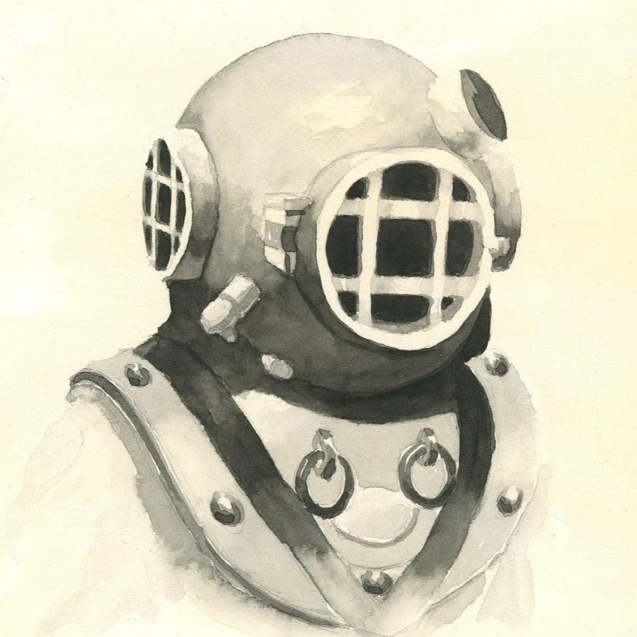 Водолазный шлем арт