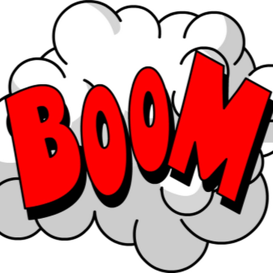 Нарисовать надпись бум