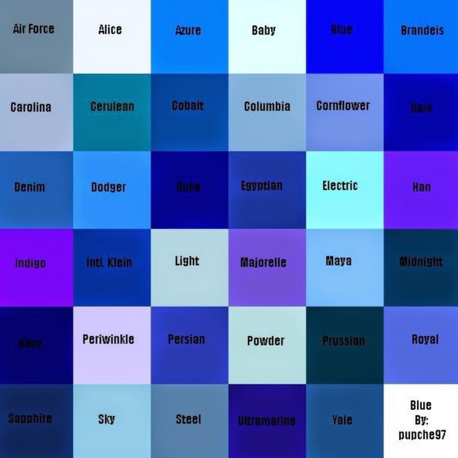 Как английски называется цвета. Оттенки синего. Разновидностььсинего цвета. Оттенки синих цветов. Голубые цвета названия.