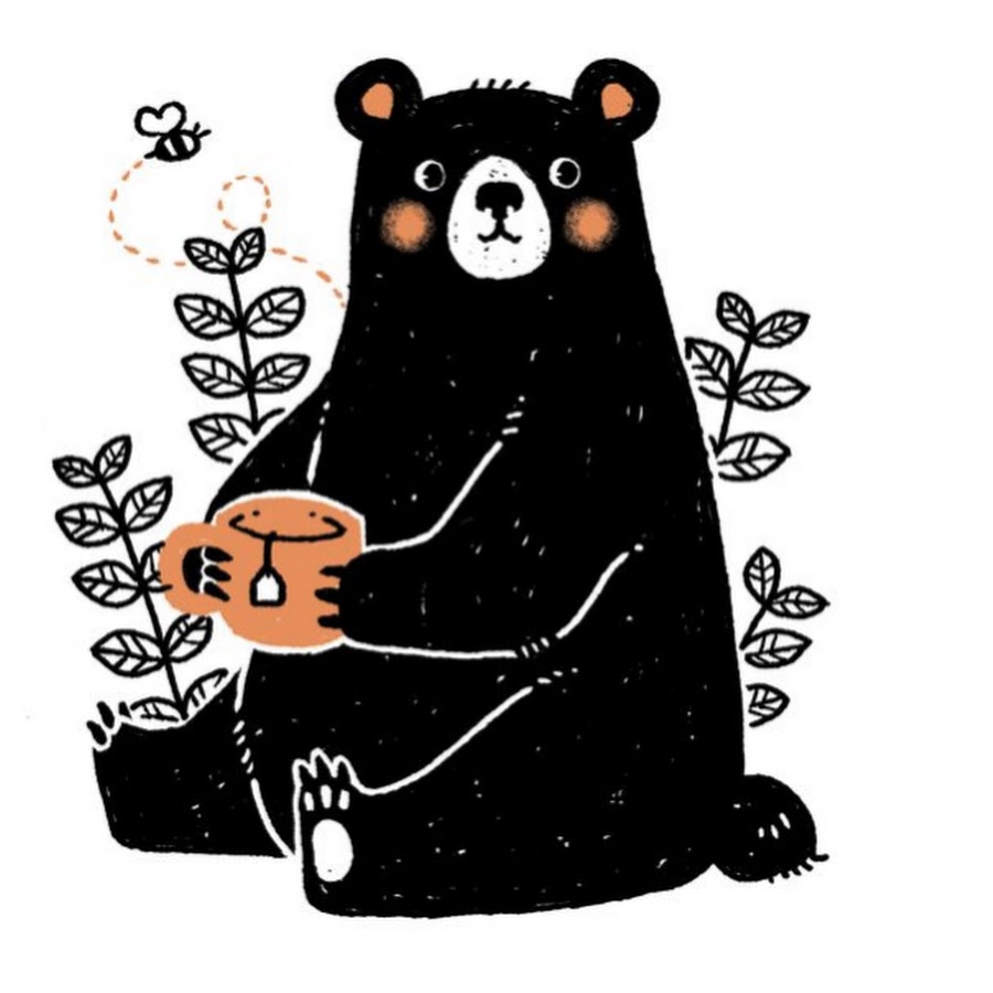 Медведь Пинтерест рисунок