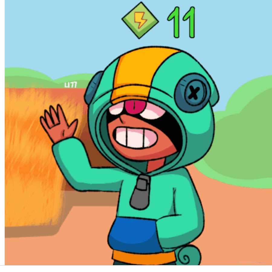 Рисунок леон brawl stars