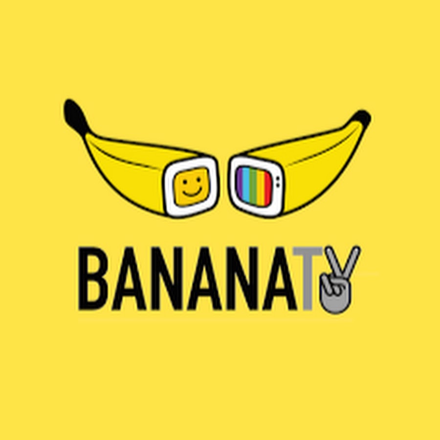 смешной банан. шапка для канала банан. банан минимализм. бананы телевизор. шапка для канала банан.