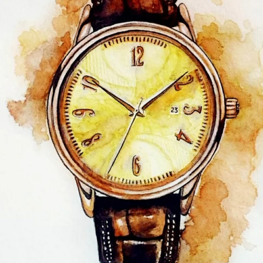Наручные часы иллюстрация. Часы акварель. Мужские часы акварель. Мужские часы в стиле акварели
