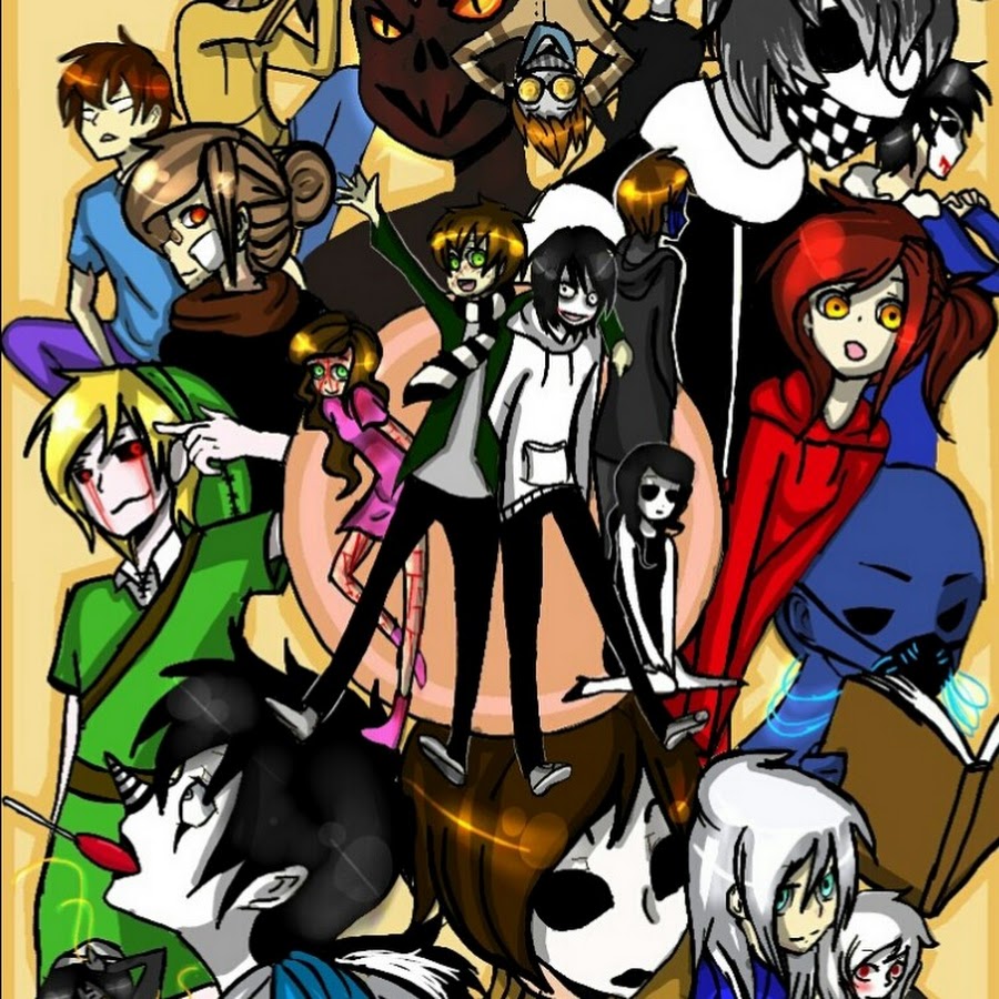 Картинки со всеми персонажами из крипипасты