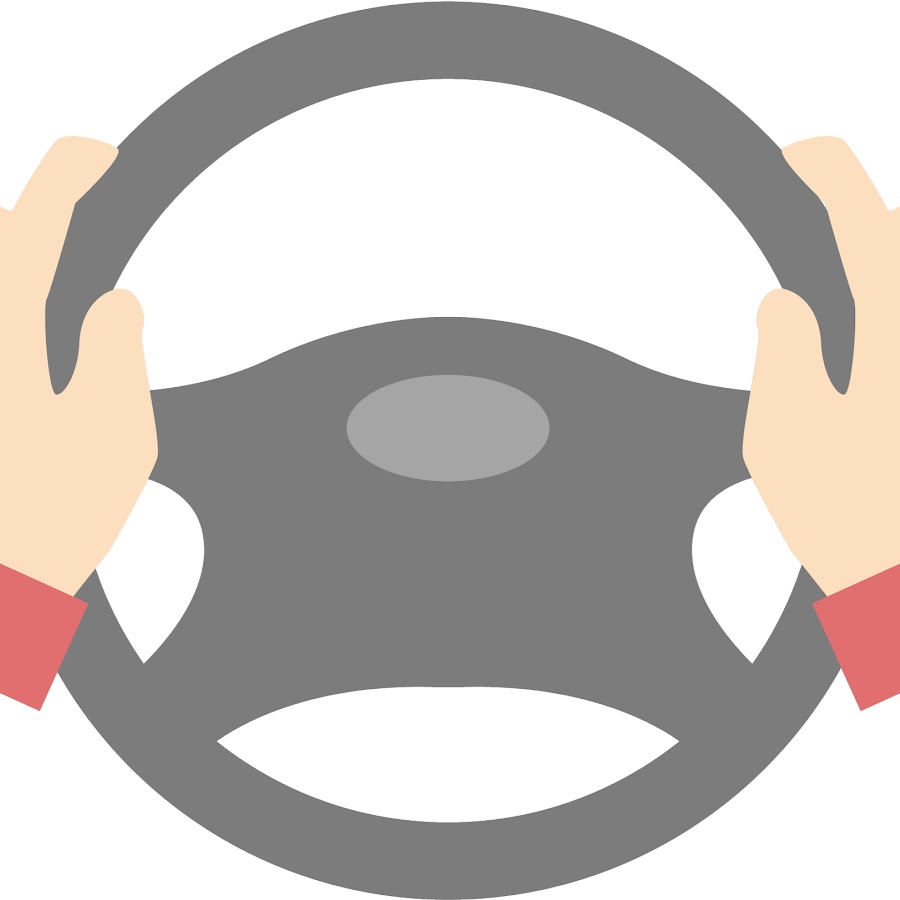 Руки на руле без фона