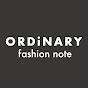 ORDiNARY - fashion note