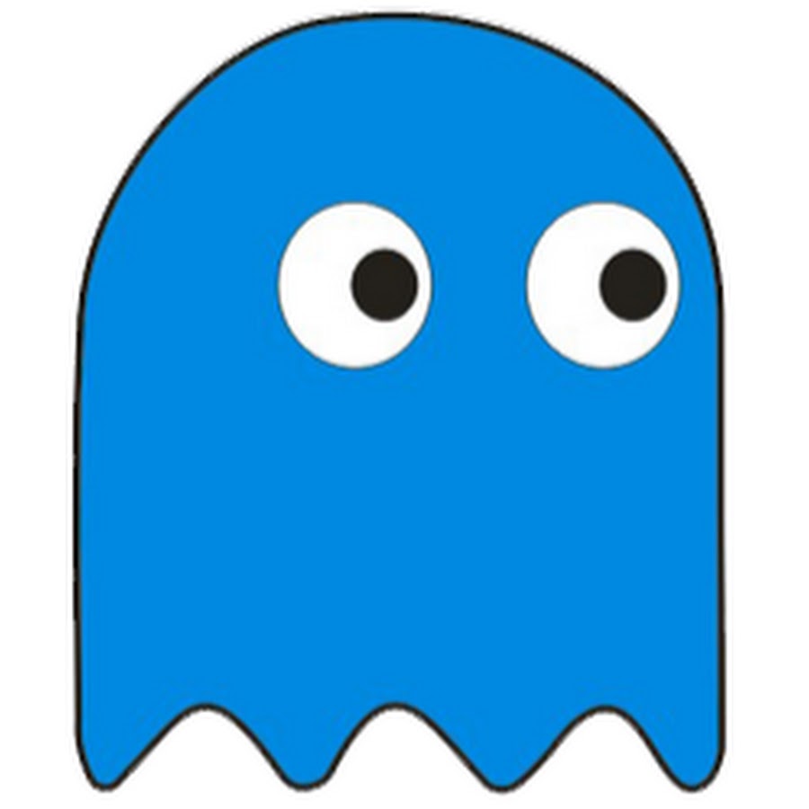 Pacman blue ghost. желто-синее привидение картинка. голубой призрак. неоновый призрак. голубой призрак.