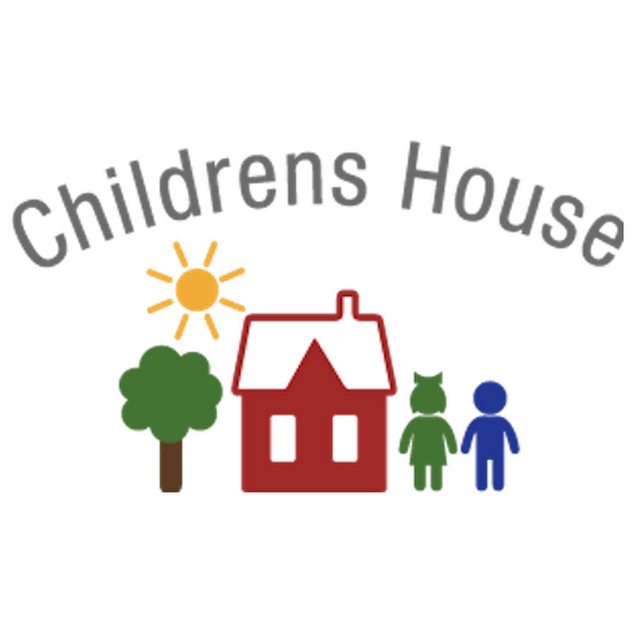 Children house. Montessori House logo. Dreamflower House of children logo.