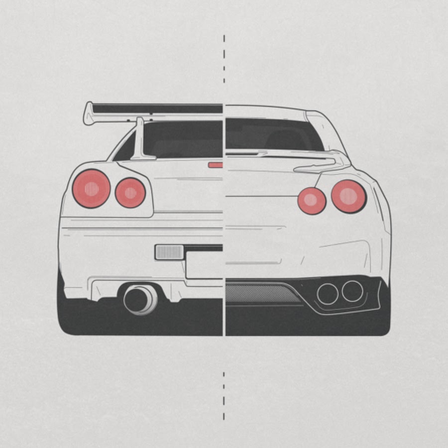 Nissan GTR Skyline спереди и сзади