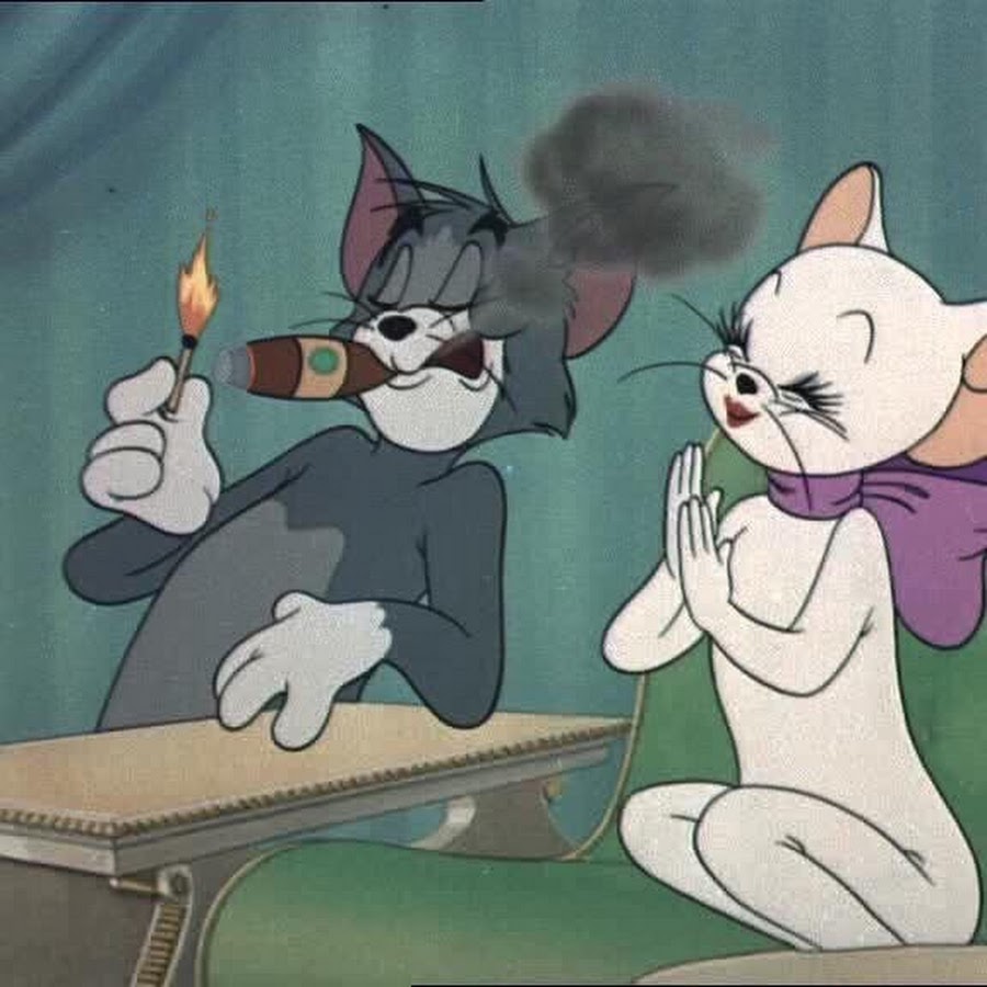 Том и Джерри том курит сигару