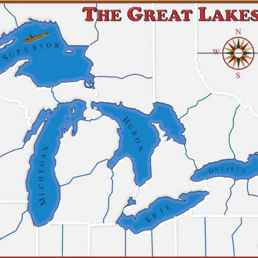 Озеро онтарио карта