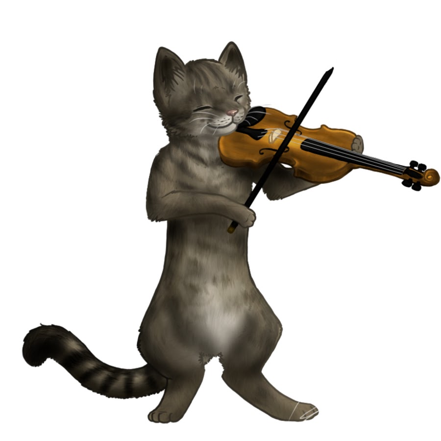 Кота музыкальные инструменты. Кот и скрипка. Котики с музыкальными инструментами. Кошка со скрипкой. Кот играющий на скрипке.