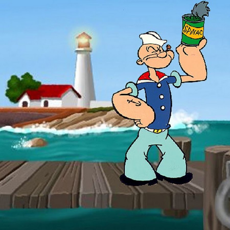 Мультик моряк с трубкой