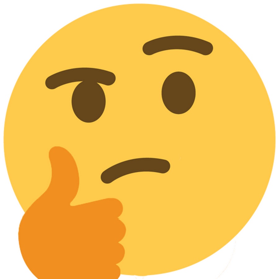 Задумчивый смайл для презентации