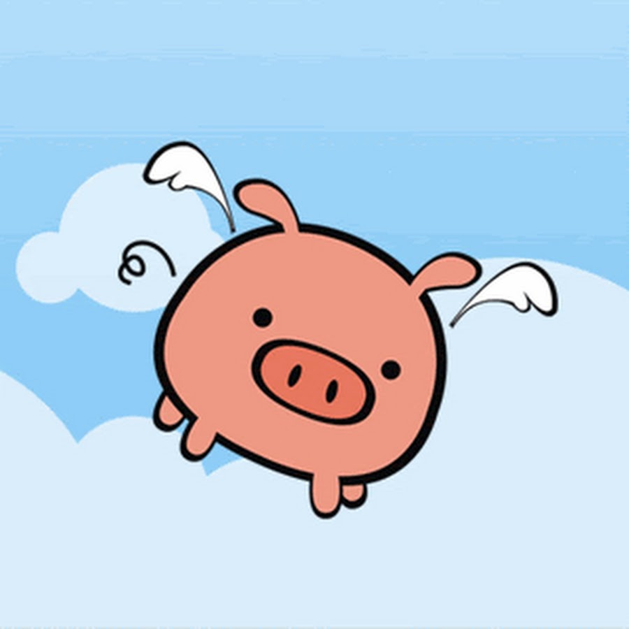 Летающая свинья рисунок