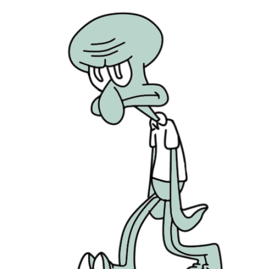 Сквидвард рисунок легко