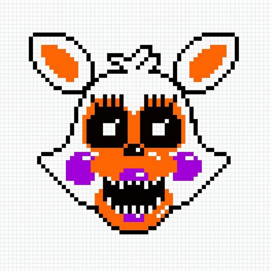 Рисунки по клеточкам аниматроники легкие