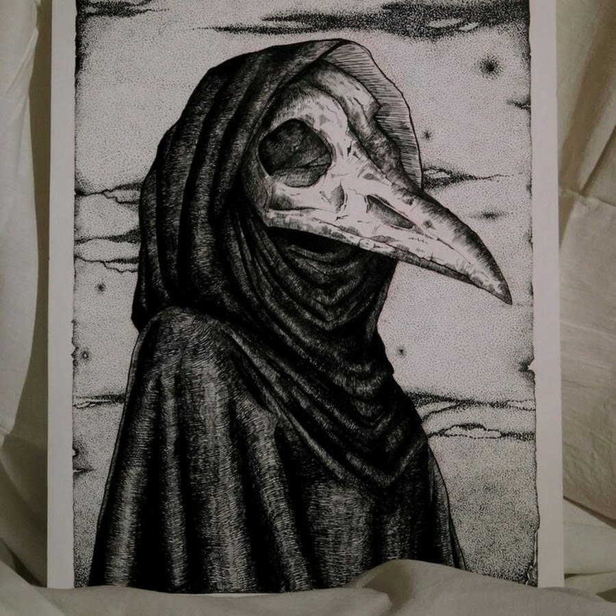 Blackwork Чумной доктор