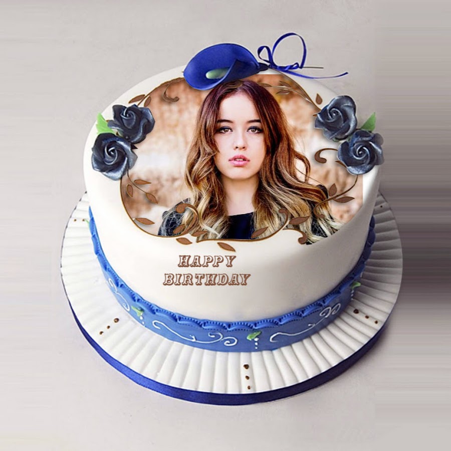 Happy Birthday Cake With Name And Photo Youtube