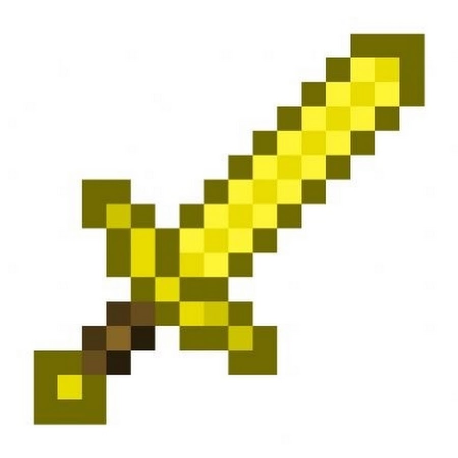 Золотой меч Minecraft
