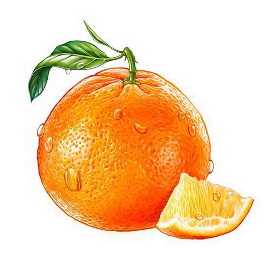 Как нарисовать мандарин