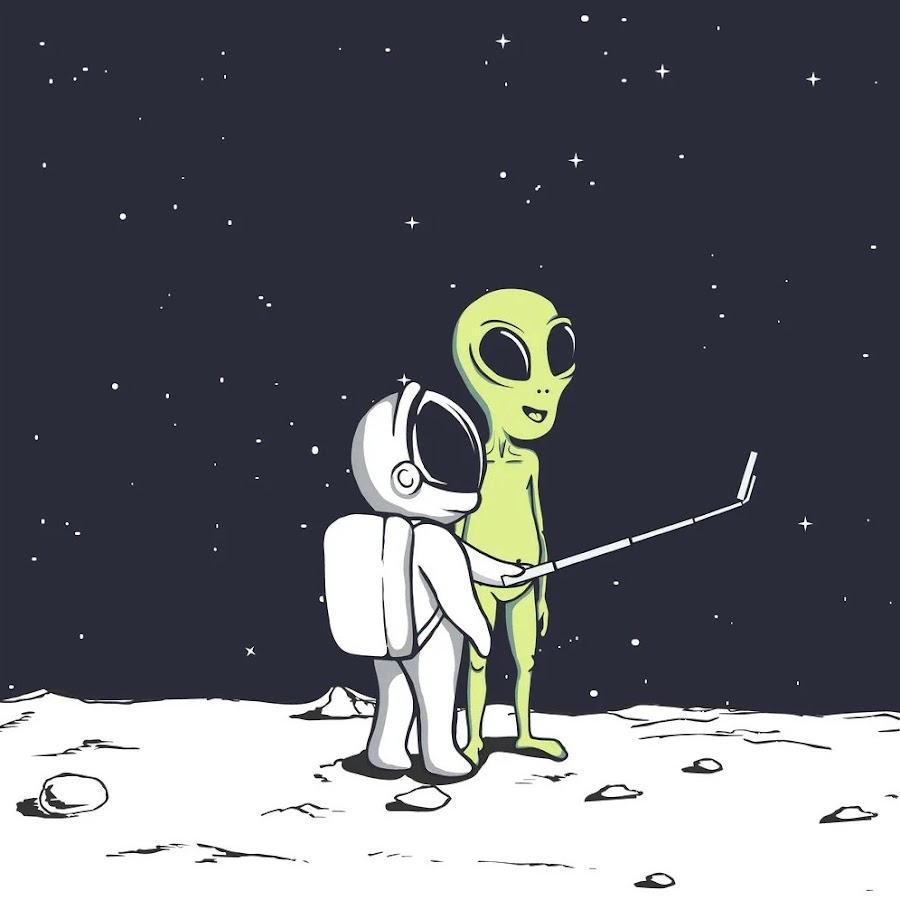 Космонавт и инопланетянин