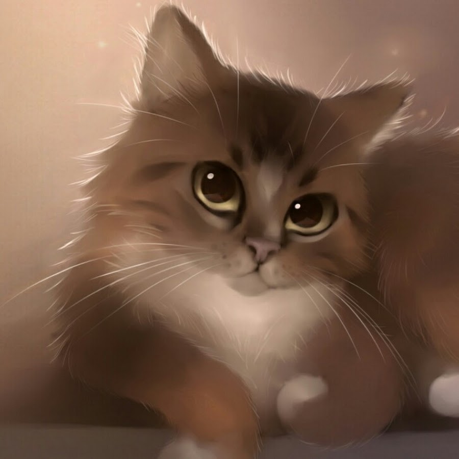 милые нарисованные котики фото