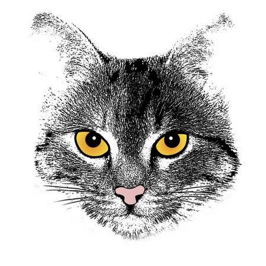 Портрет кошки вектор