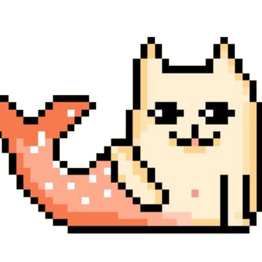 Пиксельный котик