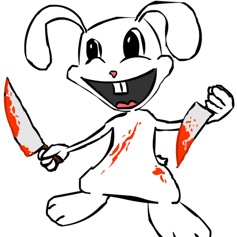 Зайка с ножом картинки