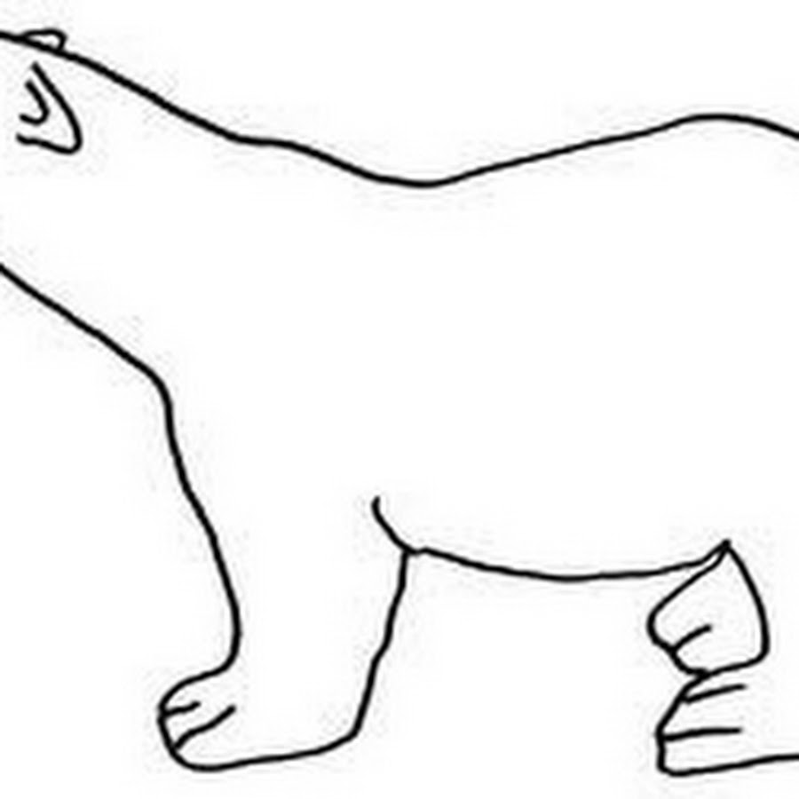 белый медведь раскраска для детей. животные трафареты для вырезания. трафарет медведя для аппликации. контур белого медведя для детей. контуры животных медведь.