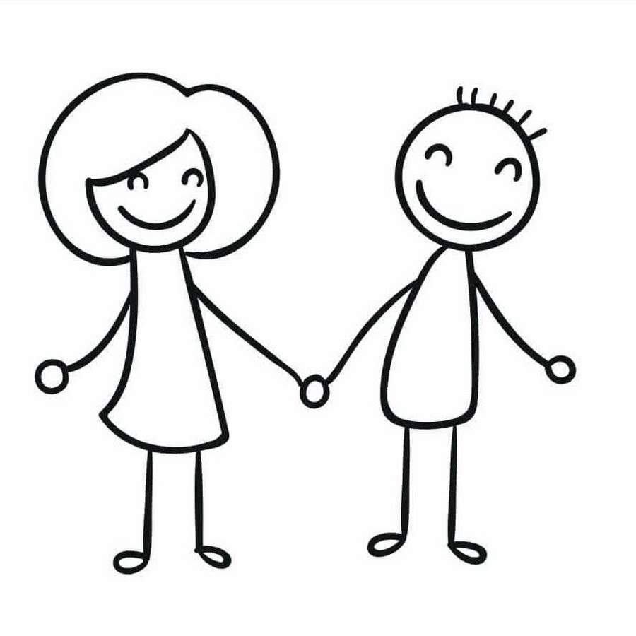 2 Человечка рисунок