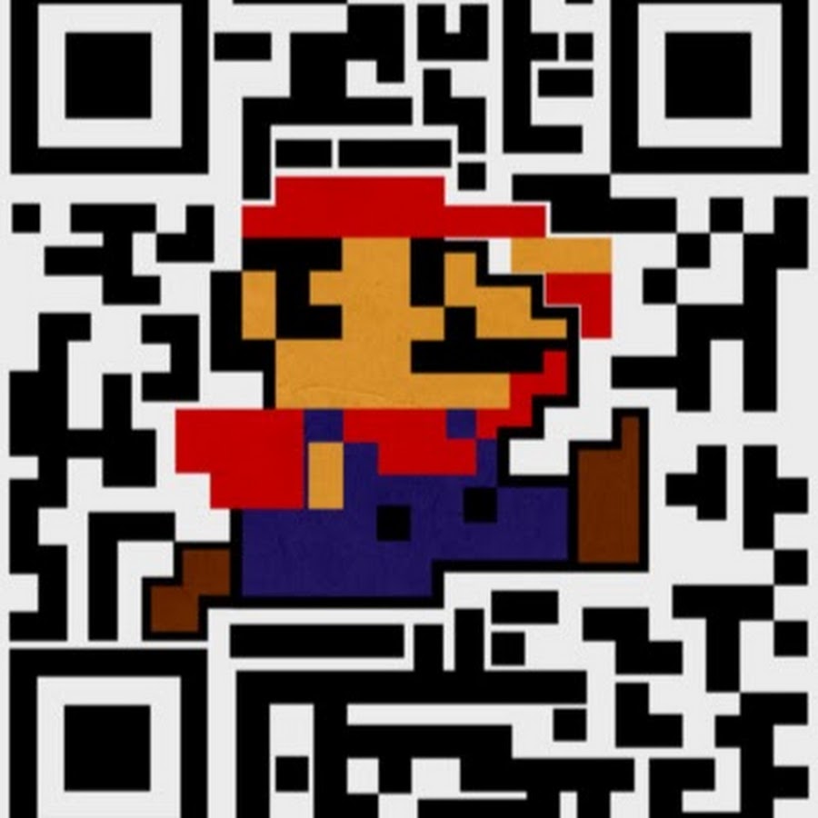 Qr код играть. Штрих коды для Марио.
