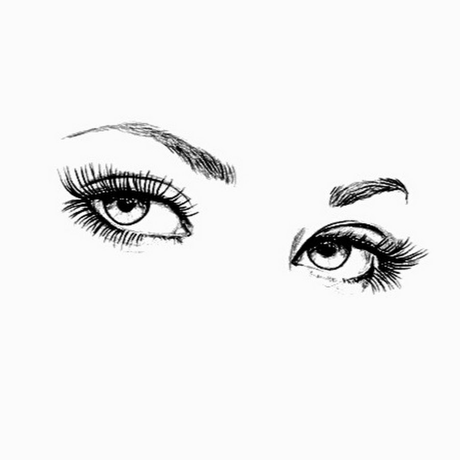 Нарисованные женские глаза