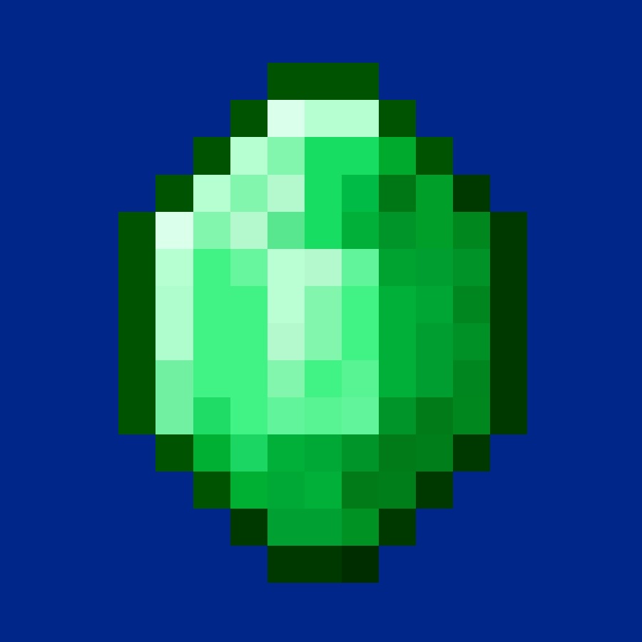 Как нарисовать изумруд из майнкрафта по клеточкам
