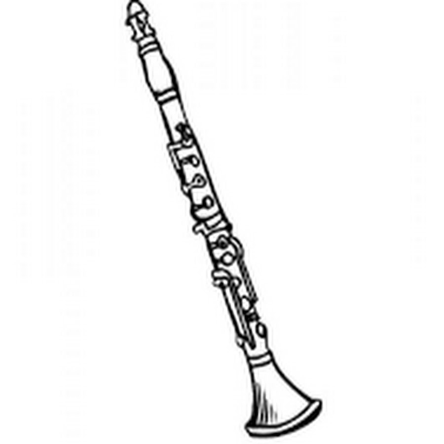 Кларнет. Раскраска инструменты. Духовые инструменты рисунок. Кларнет музыкальный инструмент. Кларнет вектор.