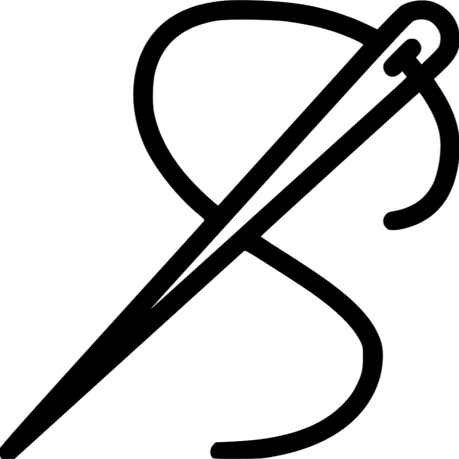 Иголка с ниткой вектор