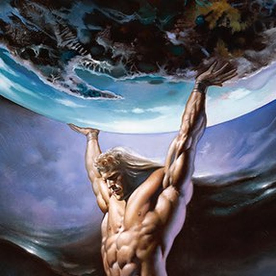 Геракл держит небесный свод рисунки