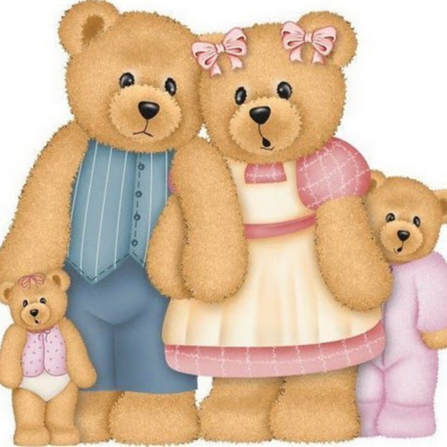 папа мишка. семья медведей для детей.