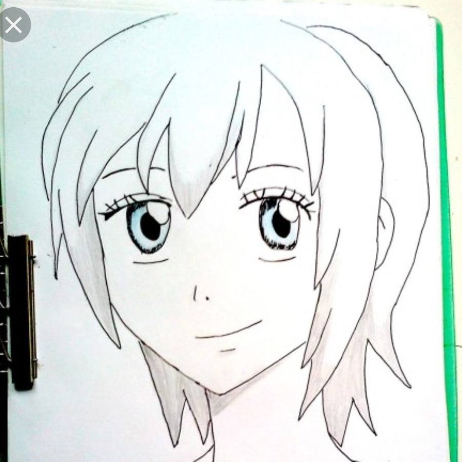 Легкие рисунки для срисовки ручкой аниме